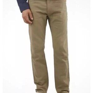 NEW Jachs NY Men's 32X30 Tan Straight Fit Flex Waistband 5-Pocket Pants Casual